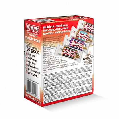 No Nuts! Protein Bar Variety Pack – 12 Count | 100% Nut-Free, Dairy-Free, Vegan, Organic, Kosher, Egg-Free, Non-GMO Energy Snack Bars