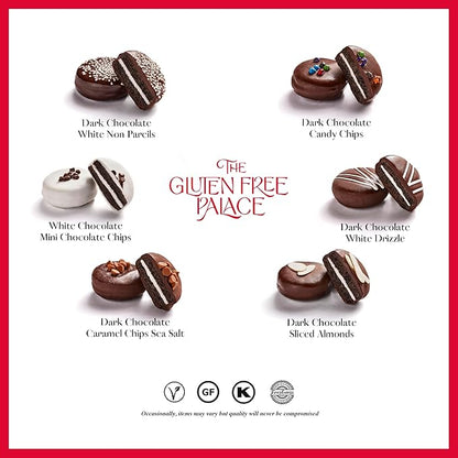 Gluten Free Palace Chocolate Cookies Gift Basket – Vegan Chocolate Cookie Gift – Men, Women, Birthday, Thank you, Care Package (6 Count)