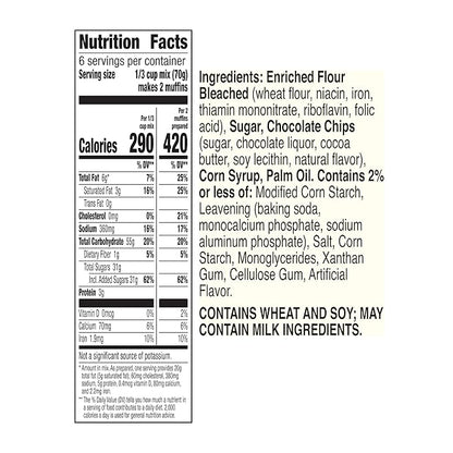 Betty Crocker Chocolate Chip Muffin and Quick Bread Mix, 14.75 oz.