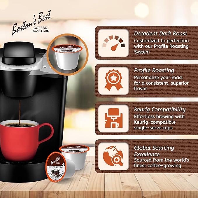 Boston's Best Single Serve K-Cup Coffee, Private Reserve, 42 Count (Compatible with 2.0 Keurig Brewers)