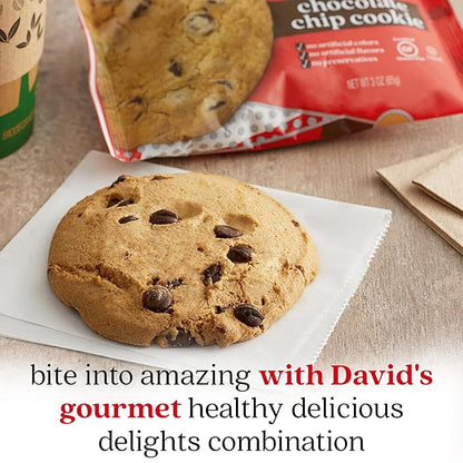 David's Cookies Gluten-Free Chocolate Chip Cookies 9-pack - Gourmet Cookies with No Added Preservatives - Fresh Bakery Dessert - Toddler and Kids Snacks for School