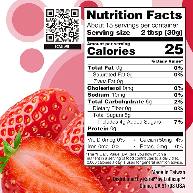 Tea Zone [1 Pound] Strawberry Popping Pearls, Bursting Pearls for Teas, Shakes, Smoothies, Dessert Toppings