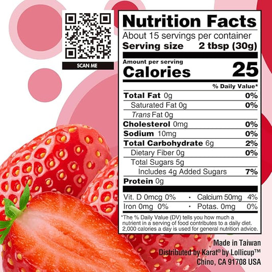 Tea Zone [1 Pound] Strawberry Popping Pearls, Bursting Pearls for Teas, Shakes, Smoothies, Dessert Toppings