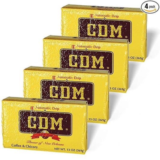 CDM Ground Coffee & Chicory Automatic Drip, 13oz Bag (Pack of 4)