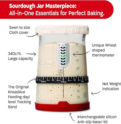 The Ultimate Pro Sourdough Starter and Scoring Kit: Elevate Your Baking with KneadAce