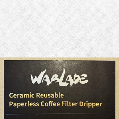 Ceramic Reusable Coffee Filter Dripper Paperless Sustinable Mt. Fuji Made in Japan (Cherry blossoms)