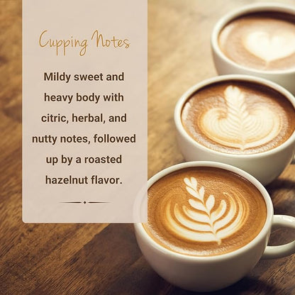 Brazil Coffee, Whole Bean Coffee, Premium Brazilian Santos Natural Single Origin Fresh Roasted Coffee Beans | Cubico Coffee | 12 Ounce Bag