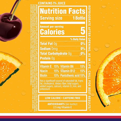 Sparkling Ice, Fruit Punch Sparkling Water, Zero Sugar Flavored Water, with Vitamins and Antioxidants, Low Calorie Beverage, 17 fl oz Bottles (Pack of 12)
