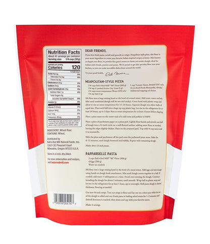 Bob's Red Mill 00 Flour Premium Italian-Style, 48oz (Pack of 4) - Non GMO, Vegan, Kosher
