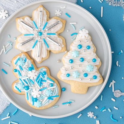 Cookie Cutter Kingdom, Christmas Cookie Cutters, Cookie Cutters Shape, Mold for Cakes Biscuits and Sandwiches (Christmas Snowman)
