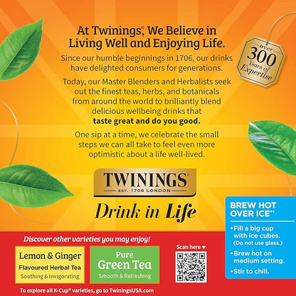 Twinings Decaffeinated English Breakfast Black Tea 72 K-Cup Pods for Keurig, 12 Count (Pack of 6), Smooth, Flavourful, Robust, Enjoy Hot or Iced