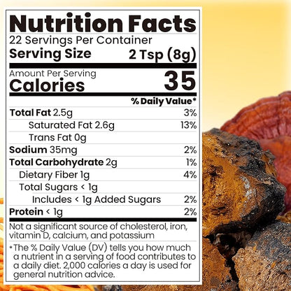 Mushroom Coffee Creamer, Pineapple Flavored, Probiotics, MCT Powder and 6 Mushrooms | Lion's Mane, Turkey Tail, Reishi, Maitake, Chaga, Cordyceps | Boosts Energy, Focus, Supports Immunity | Gluten-Free, Vegan, 6.35 Oz