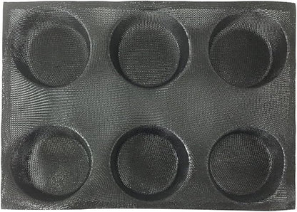 Bluedrop Silicone Bun Bread Form Round Shape Bread Tray Perforated Bakery Molds