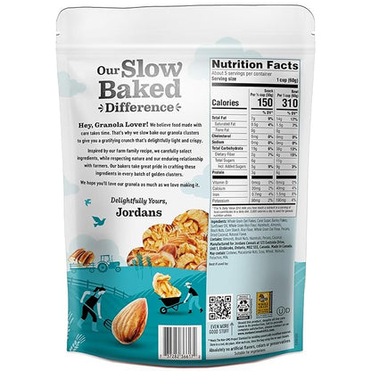 Jordans Slow Baked Granola | Four Nut Granola with Almonds, Brazil Nuts and Pecans | non-GMO, No Artificial Flavors, Colors, or Preservatives | Better for You Snacks for Adults & Kids | 11.4 oz (Pack of 3)