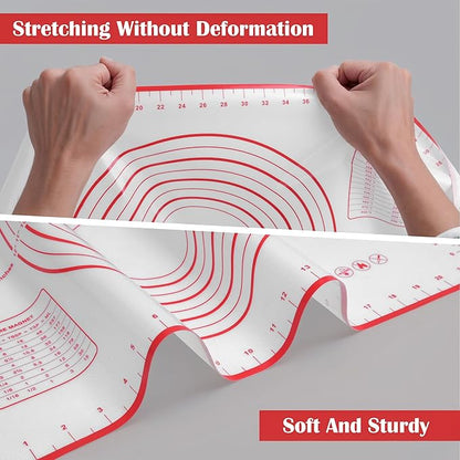 BlueBark 1 PCS - 24"L x 20"W Non-stick Silicone Baking Mat for Pastry & Dough, Sourdough Bread Making Tools, Kitchen Counter, Cooking Enthusiasts