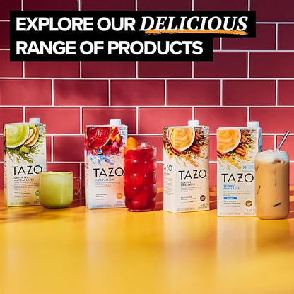 TAZO Tea Concentrate, Organic Skinny Chai Latte, & Chocolate Chai Latte 32 Fl Oz (1ea) (Variety Pack)