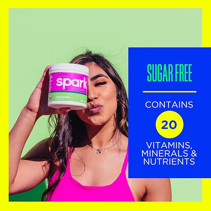 AdvoCare Spark - Energy Drink Mix - Vitamin & Amino Acid Supplement - Supports Energy & Focus - Portable Immune Support - Sugar-Free - Watermelon