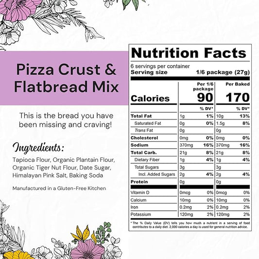 eat G.A.N.G.S.T.E.R. Vegan Pizza Crust & Flatbread Mix, Allergy-Friendly Baking Mix, Grain-Free, No Dairy, Nuts, Gluten, Dairy, For Paleo & AIP Diets, Delicious Crusts or Make Panini Sandwiches
