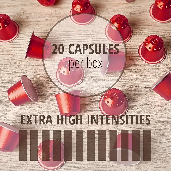 Nite Edition 40ct High Intensity Espresso Pack | Compatible with Nespresso | Dark Roast Coffee Pods | Aluminum Capsules | Intensity 11–12 | Single Serve
