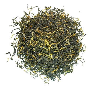 Greenhilltea,Organic Golden Monkey Black Tea Premium Loose leaf Tea Fujian Black Tea 3 oz