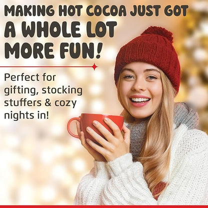 Hot Chocolate Bombs by Chocolate Works, Premium Hot Cocoa Bombs with Marshmallows, Made with Real Milk Chocolate, Dark Chocolate and White Chocolate, Pack of 3 Cocoa Bombs