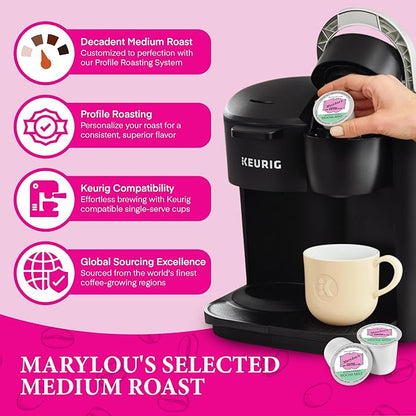 Marylou's Marylou’s Coffee – Mocha Mint Flavored Gourmet Coffee – Single Serve Coffee Pods, Compatible with Keurig Brewers – 12 Pods