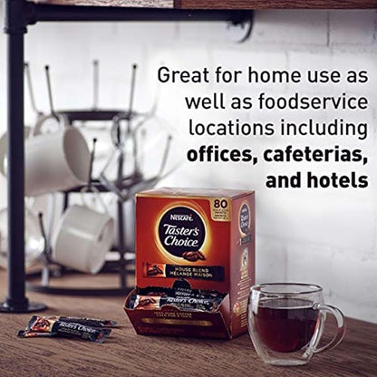 Nescafe Instant Coffee Packets, Taster's Choice Light Roast, 1.7 g Singles (Pack of 80)