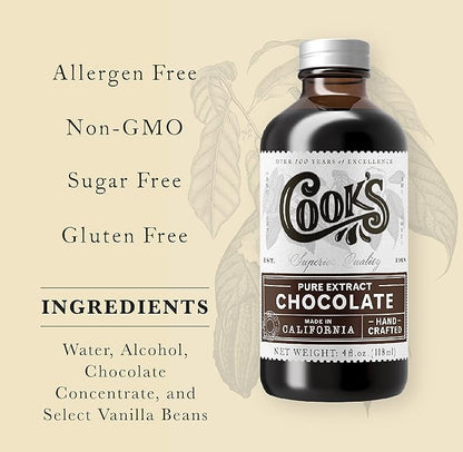 Cook's Pure Chocolate Extract 32 oz