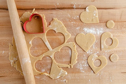 BāKIT Box Linzer Heart Cookies Baking and Activity Kit, Kids Heart Cookie Decorating Kit, International Snack Box of Cultural Learning and Fun Activities, Great for Kids Gifts