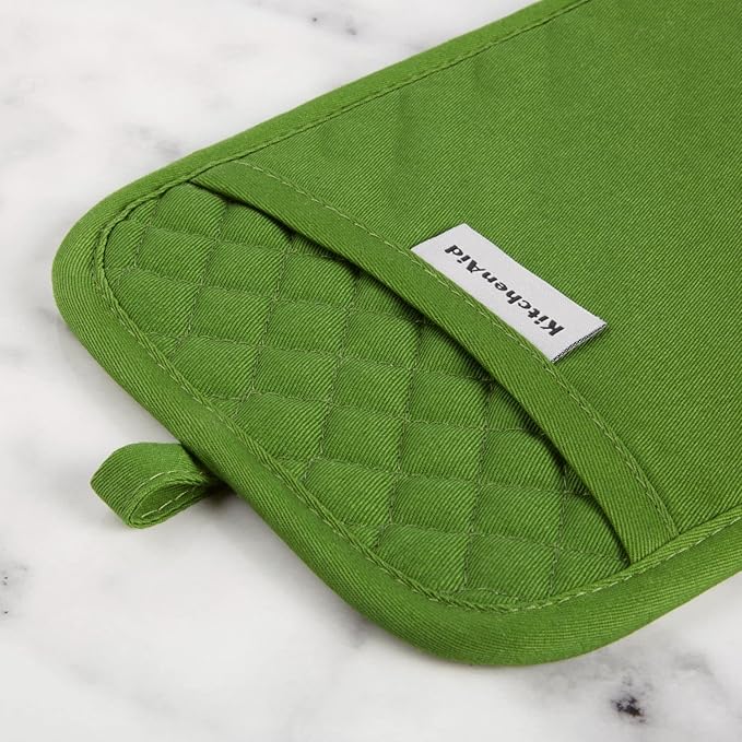 KitchenAid Asteroid Pot Holder 2-Pack Set, Matcha, 7"x10"
