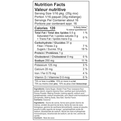 XO Baking Co. Gluten Free Chocolate Cake Gourmet Cake Mix; Non-GMO; Kosher; Rice Free; Soy Free; Dairy Free; Peanut Free; No Preservatives; No Artificial Flavors or Colors, 19.5oz (Pack of 6)
