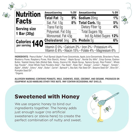 Perfect Bar Mini, PB&J Protein Bar, Protein Snack, Snack Bar, Gluten Free, Soy Free, Non GMO, No Sugar Alcohols, 1.5 Ounce Bar, 18 Count