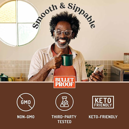 Bulletproof Mocha Creamer, 14.8 Ounces, Keto Coffee Creamer with MCT Oil, Grass-Fed Butter, and Real Cocoa, Supports Brain Function, Packaging May Vary