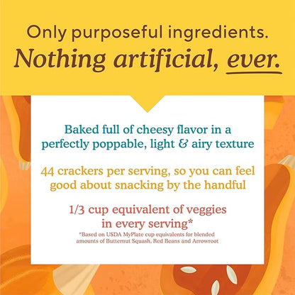 Simple Mills Pop Mmms Cheddar Baked Snack Crackers, Gluten Free, 4 Ounce (Pack of 3)