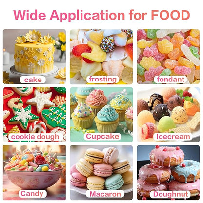 Gel Food Coloring for Cake Decorating - 40g Concentrated Assorted Edible Colors - Vibrant Tasteless Food Dye Professional-Grade Dye for Easter Eggs Fondant Cookies Frosting Royal Icing Baking - Green