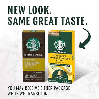 Starbucks by Nespresso Original Line Blonde Roast Espresso 50-count Espresso Pods