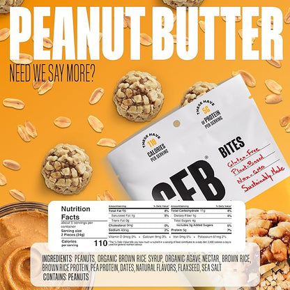 The GFB Variety Pack Protein Bites - Gluten Free, Plant Based, Non GMO, Sustainably Made – Ridiculously Tasty, Healthy, Vegan, Protein Energy Balls, 4 oz (6 Count)