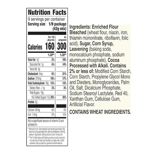Betty Crocker Delights Super Moist Red Velvet Cake Mix, 13.25 oz. (Pack of 12)