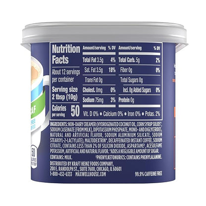 Maxwell House Sugar-Free French Vanilla Cafe Decaf Instant Cafe-Style Beverage Mix, 4.3 oz. Canister