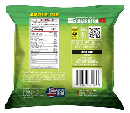 Become Strong High Protein Cookies, 25g Protein, 3g Sugar, BNG Cookies (10 ct.) (Apple Pie)