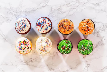 Bakerpan Patriotic Nonpareils Sprinkles - 7 Ounces Patriotic Sprinkles for Cake Decorating - Edible Nonpareils for Cupcakes, Ice Cream, Cake Decorations (Made in USA)