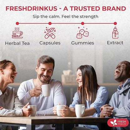 Premium Happy Throat Herbal Tea – 75 Bags Of Supper Tea Blend: Marshmallow Root, Slippery Elm & Ginger – Dry & Sore Throat Relief – Caffeine-Free, No Honey, No Citrus – No Sugar