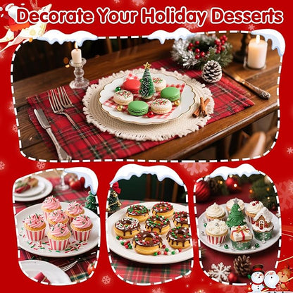 Christmas Sanding Sugar Sprinkles,150g/5.3oz,Edible Red Green and White Sprinkle for Cake Decorating,Colored Crystals Sprinkle Mix for Cookies,Ice Cream,Fondant Cake,Caramel Apples,Cupcakes Decoration Topper,Desserts,Wedding Birthday Christmas Thanksgi...