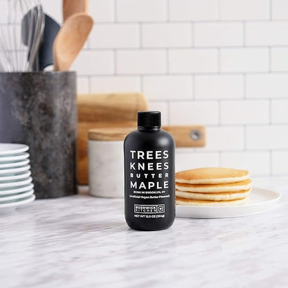 Trees Knees Butter Maple Syrup, Grade-A Organic Maple Syrup Infused with Savory Sea Salt, Vegan, Gluten Free & Made in the USA, Pure & All Natural, 11.5oz