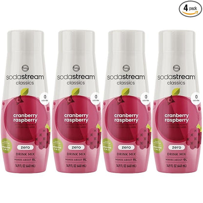 SodaStream Cranberry Raspberry Zero Calorie, 440ml 4-Pack
