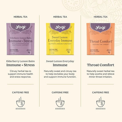 Organic Sampler Gift Box-5 Tea Bags per Flavor (45 Tea Bags)-Delicious Wellness Immunity Teas-9 Herbal Teas-Caffeine-Free Tea Variety Pack-Tea Gift Set