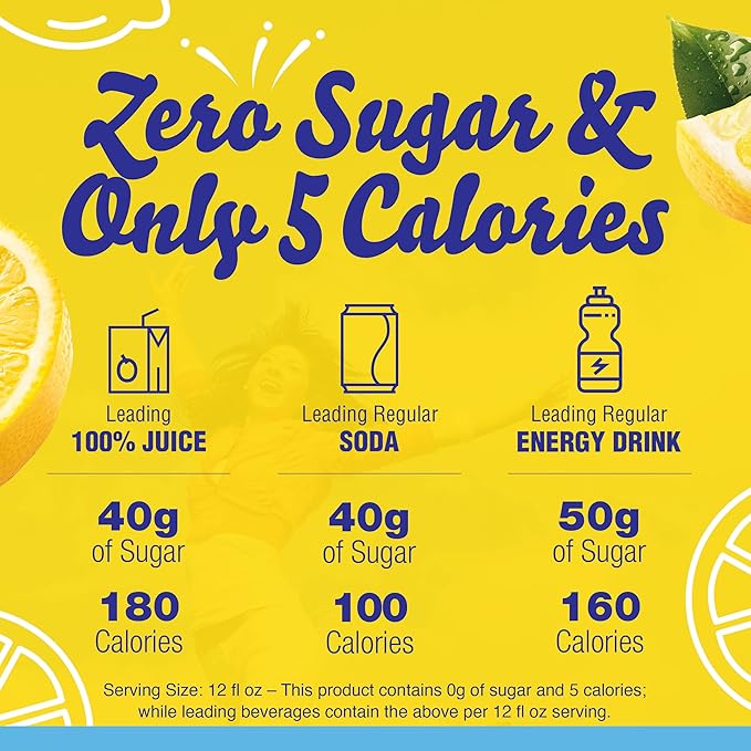 Crystal Light Lemonade Naturally Flavored with other natural flavor Powdered Drink Mix, 72 ct Pitcher Packets, 12 Canisters of 6 Pitcher Packets
