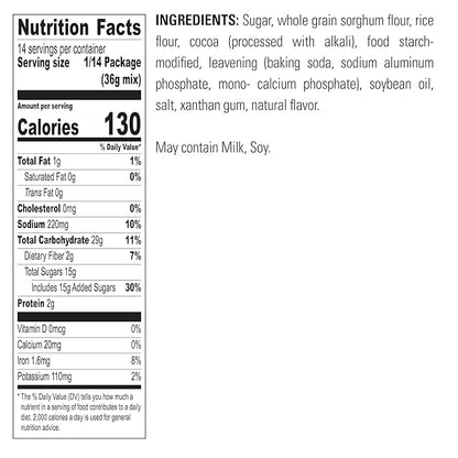 Krusteaz Gluten Free Chocolate Cake Mix, No Artificial Flavors, Colors, or Preservatives, 18 Ounce(Pack of 4)