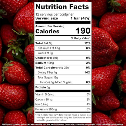 JONESBAR Organic Plant Based Protein Bars | Peanut Butter and Jelly | Fruit & Nut Bar, Kosher, Gluten Free, Breakfast Bars, School Snacks, Vegan Snack & Healthy Snacks for Adults and Kids (Pack of 12)