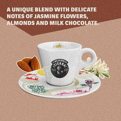 Lavazza Tierra! Selection Whole Bean Coffee Blend, Medium Roast, 2.2LB Bag , 100% Arabica, Rainforest Alliance Certified, sustainably grow
